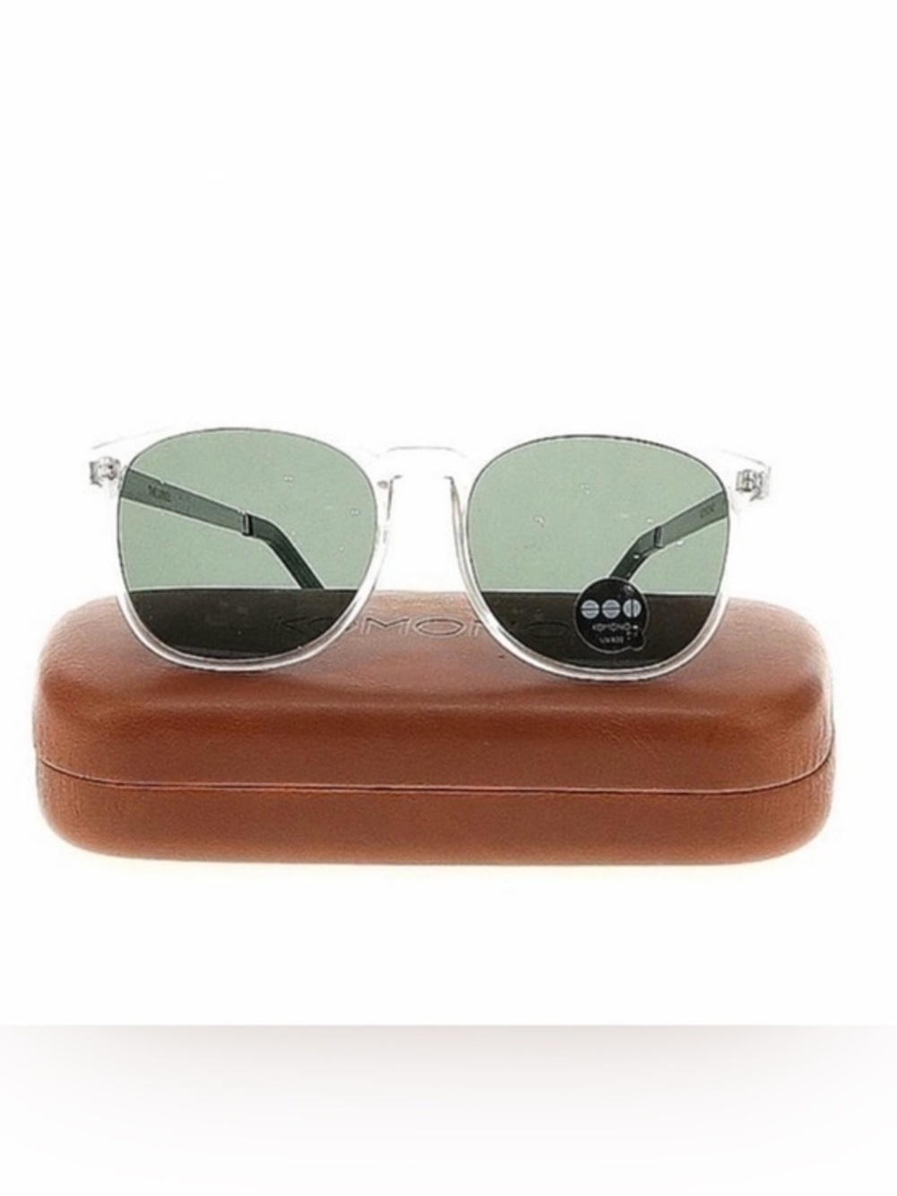 New KOMONO sunglasses Urkel Clear Silver Metal